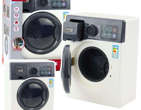 Bērnu rotaļu veļas mašīna Touch Rotary Panel Drum Light White