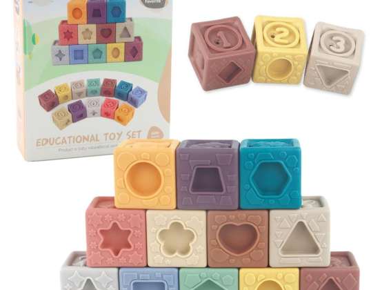 Bunte Sensorische Strukturspielsteine 12 Stück