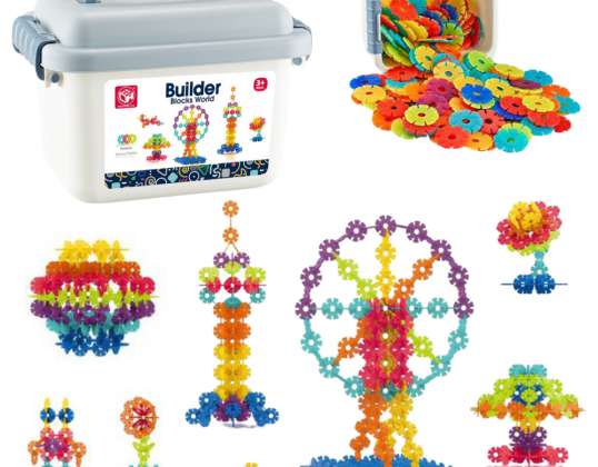 Set Schneeflocken Bausteine im Koffer 140 Teile
