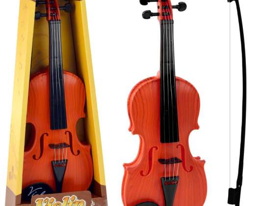Violín infantil con arco marrón claro