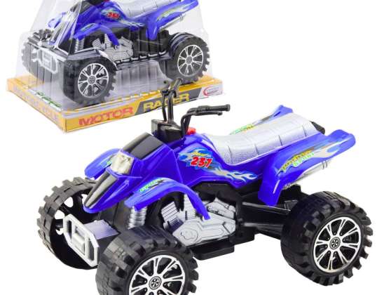 Terreng quad med drivverk Regummierte hjul blå