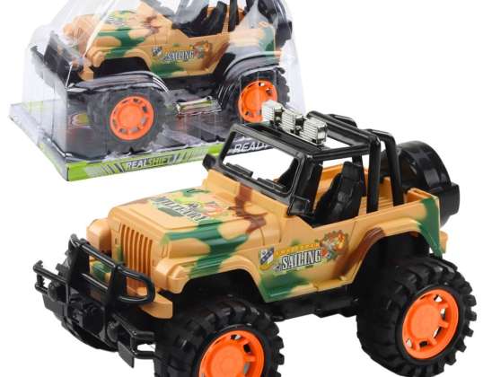 Large Military Off-Road Off-Road Vehicle Beige