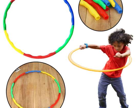 Hula Hoop with Exercise Studs Foldable Colorful 8el