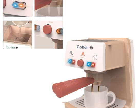 Cafetera Taza de juguete Portafiltro Luces Sonidos