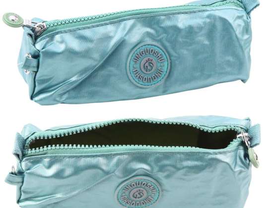 Σχολική Μολυβοθήκη Organizer Single Chamber Ανοιχτό Πράσινο 21.5cm