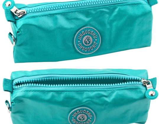 Organizador de estuche escolar de una sola cámara verde 21,5 cm