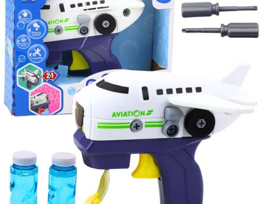 Bubble Gun Avion Torsion Liquides Tournevis 2en1