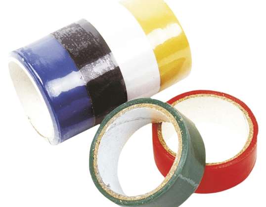 Insulating tapes. 19 mm x 3 m. 6 pcs.