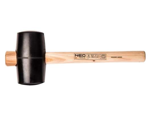 Gummihammer 90 mm/1200 g. Hickory-Griff