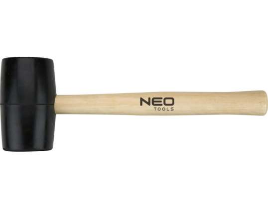 TOP 25 062 Maillet en caoutchouc 58 mm/450 g. manche en bois