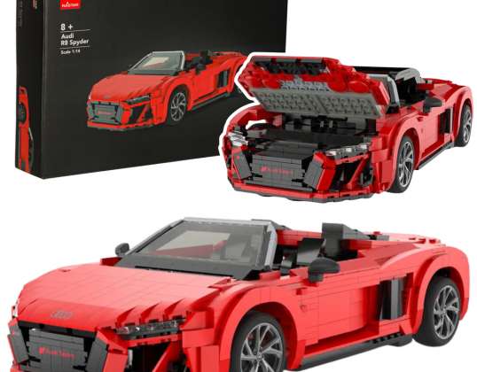 Blocs de construction AutoRC 1:14 Audi R8 Spyder 1440 Pièces Rastar 93800