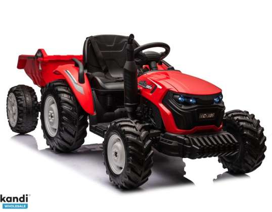 HC 306 Akku-Traktor rot mit 24V Anhänger