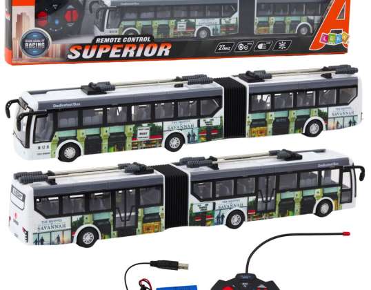 NEL 25156 City Trolleybus Fjernkontroll RC Lys Offentlig transport