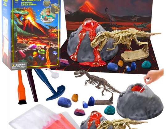 Pädagogisches Experiment Explosiver Vulkan Dinosaurier Bausatz