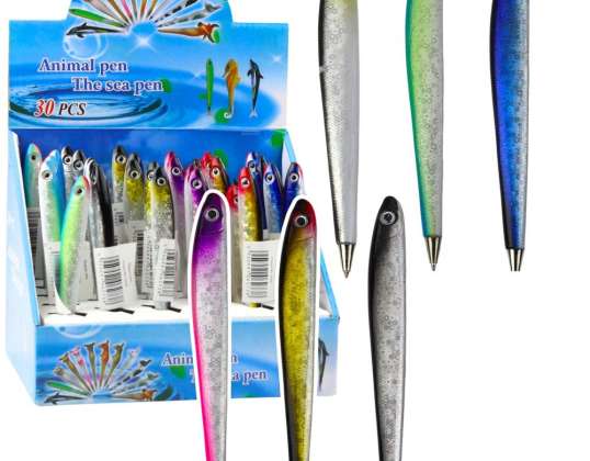 Bolígrafo de Pez Tinta Azul Brillante Colorido 12.5cm