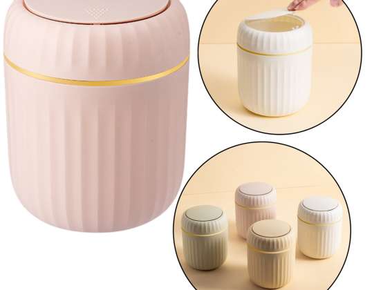 Mini Tapa de Apertura de Cubo de Basura Universal Elegante Rosa