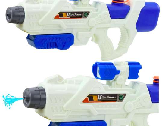 Rifle Water Pistol Mechanically Pumped White Blue 600ml