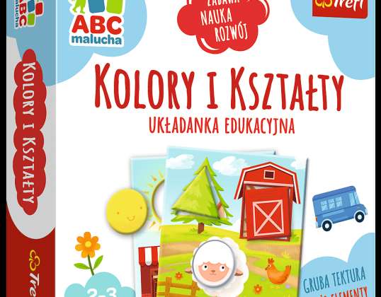 Pädagogisches Puzzlespiel Farben und Formen aus der ABC-Serie für Kleinkinder Trefl 01939