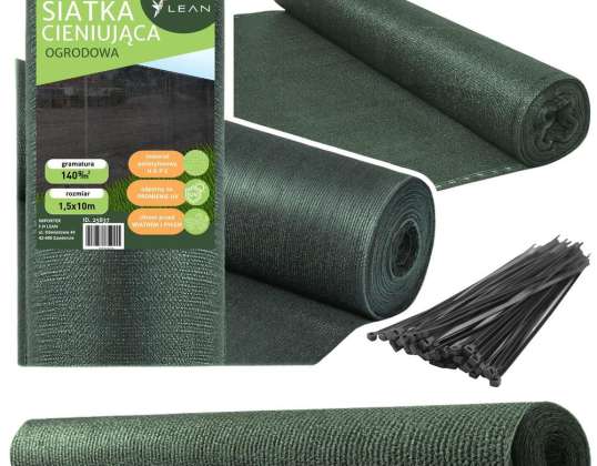 Shade net for fence camouflage fence green 1.5M 10M 140g/m?