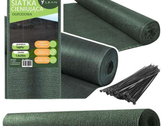 Shade net for fence camouflage fence green 1.5M 25M 140g/m?