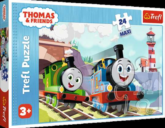 pussel &quot;24 Maxi&quot; Thomas och Percy på Trefl spår 14354