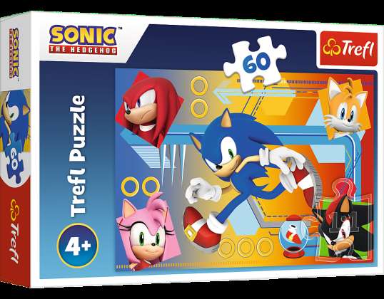 Sonic pussel 60 st. Sonic i aktion 17387
