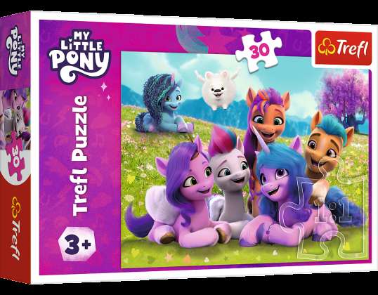 Pussel "30" vänliga ponnyhästar My Little Pony Trefl 18299