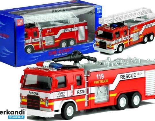 Spielzeugauto Feuerwehrauto mit Leiter 2 Typen 1:32