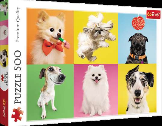 Puzzle 500 Stk. Hunde Trefl 37378 NEL 25951