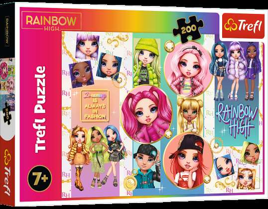 Puzzle &quot;200&quot; Freundschaft Regenbogen hoch Trefl 13289