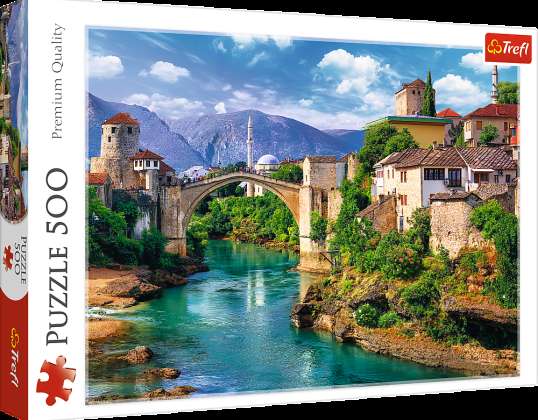 Puzzle 500 Stk. Die Alte Brücke in Mostar. Bosnien und Herzegowina Trefl 37333