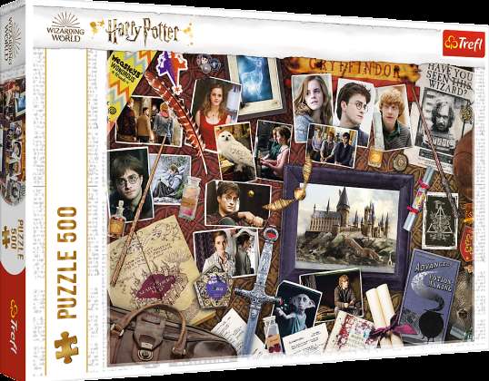 Harry Potter Puzzle 500 Stk. Hogwarts Memorabilia Trefl 37400