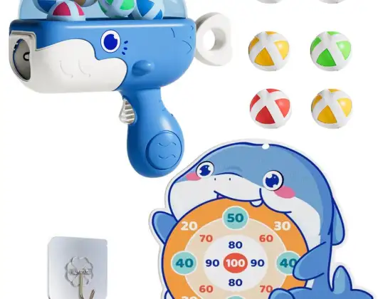 Velcro BB Gun Fabric Shield Whale Blue