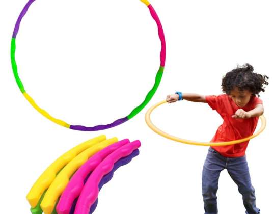 Hula Hoop με τρουκς πτυσσόμενο πολύχρωμο 7El διαμέτρου 50cm