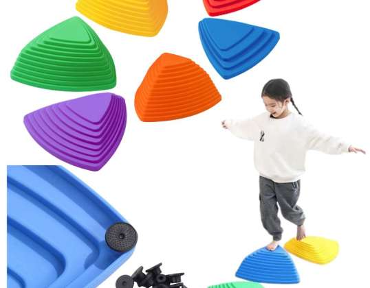 Sensory Educational Path Equivalent Colored Stones 6 pcs