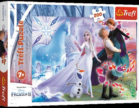 Jigsaw Puzzle 200 Die magische Welt der Disney Sisters Die Eiskönigin Trefl 13265