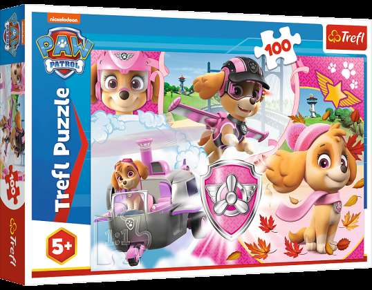 Jigsaw Puzzle 100 Skye in action Viacom Paw Patrol Trefl 16368