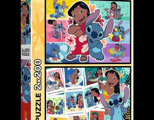 Rompecabezas 2x200 La Feliz Vida de Stitch Disney Lilo y Stitch 13334