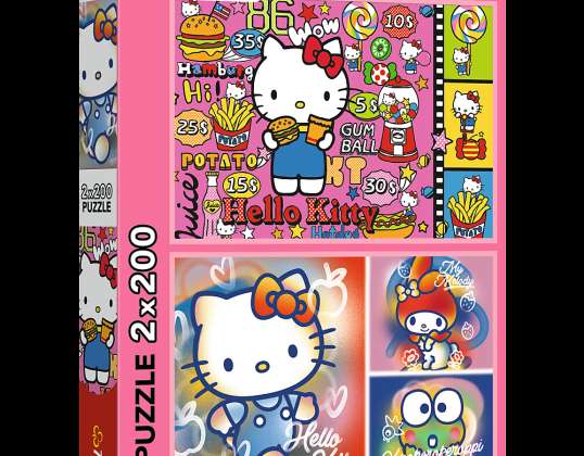 Puzzel 2x200 Hello Kitty & Friends Hello Kitty 13336