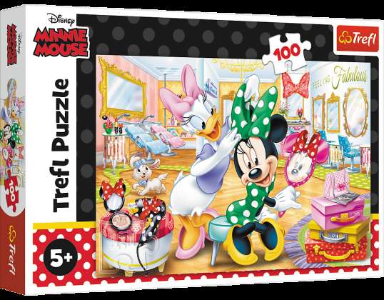 Pussel 100 Minnie i skönhetssalongen Disney Minnie 16387