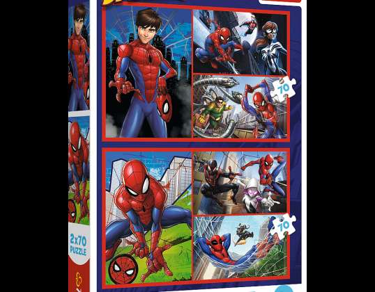 Puzzle 2x70 Spider Stories Disney Marvel Spiderman Clubs 34443
