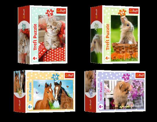 Puzzle 54 Mini Süße Tiere Trefl 54195