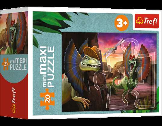Puzzle   miniMaxi   Poznaj świat dinozaurów   Trefl 56036