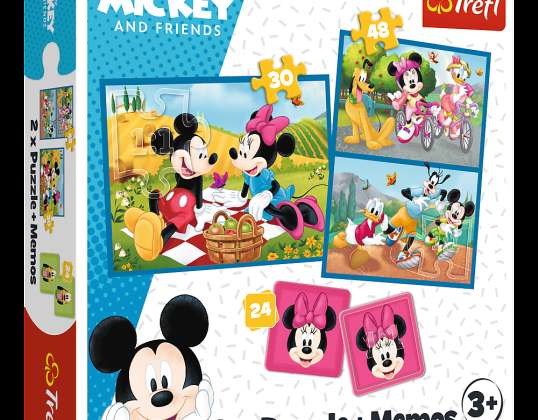 Jigsaw Puzzle 2in1 Memos Γνωρίστε τους ήρωες της Disney Trefl 93344