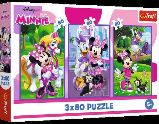 3x80 Mimmi och vänner Disney Mimmi Trefl pussel 34889