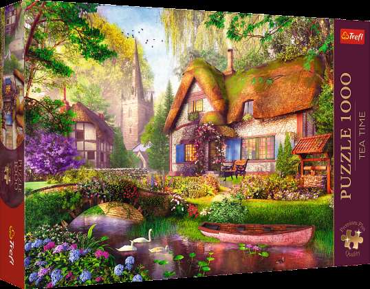 Jigsaw Puzzle 1000 Premium Plus Tea Time: Niedliche Hütte im Wald Trefl 10804