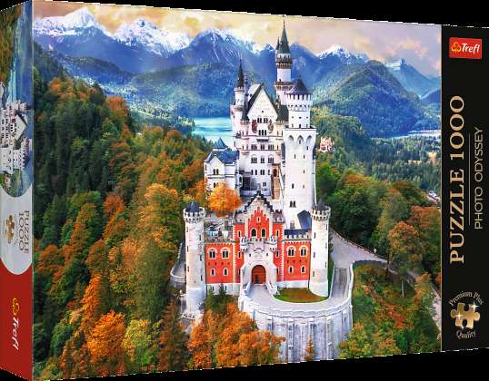 Puzzle 1000 Premium Plus Foto-Odyssee: Schloss Neuschwanstein Trefl 10813