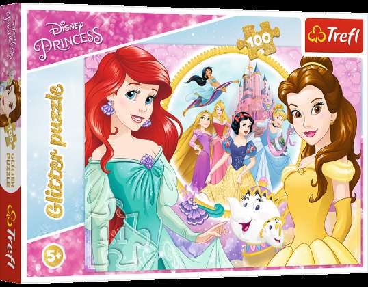 Puzzle 100 Glitzer Erinnerungen an Bella und Ariel Trefl 14819