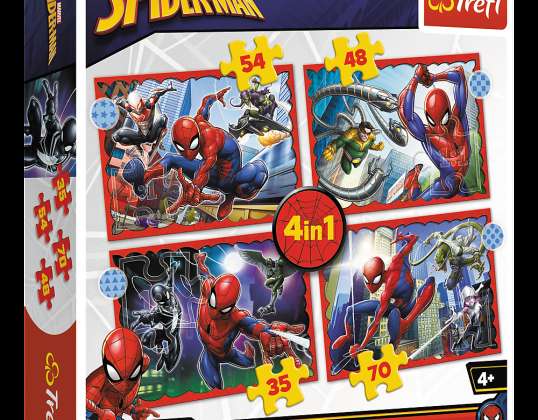 Puzzle 4in1 Heroic Spider Man Trefl 34384
