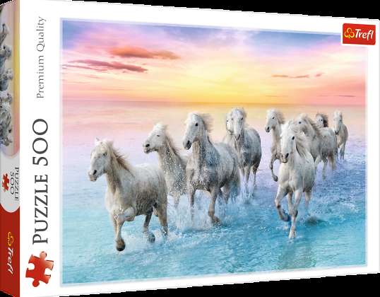 Rompecabezas 500 uds. Caballos blancos al galope Trefl 37289